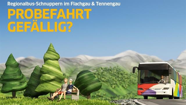 Schnupperticket Regionalbuslinien Flach- und Tennengau